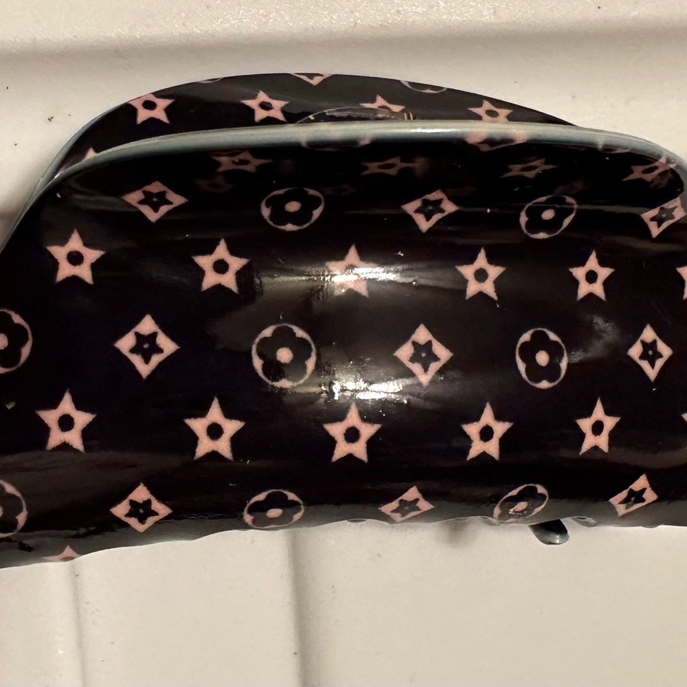 Designer Black and tan Patterned Women's hair clip